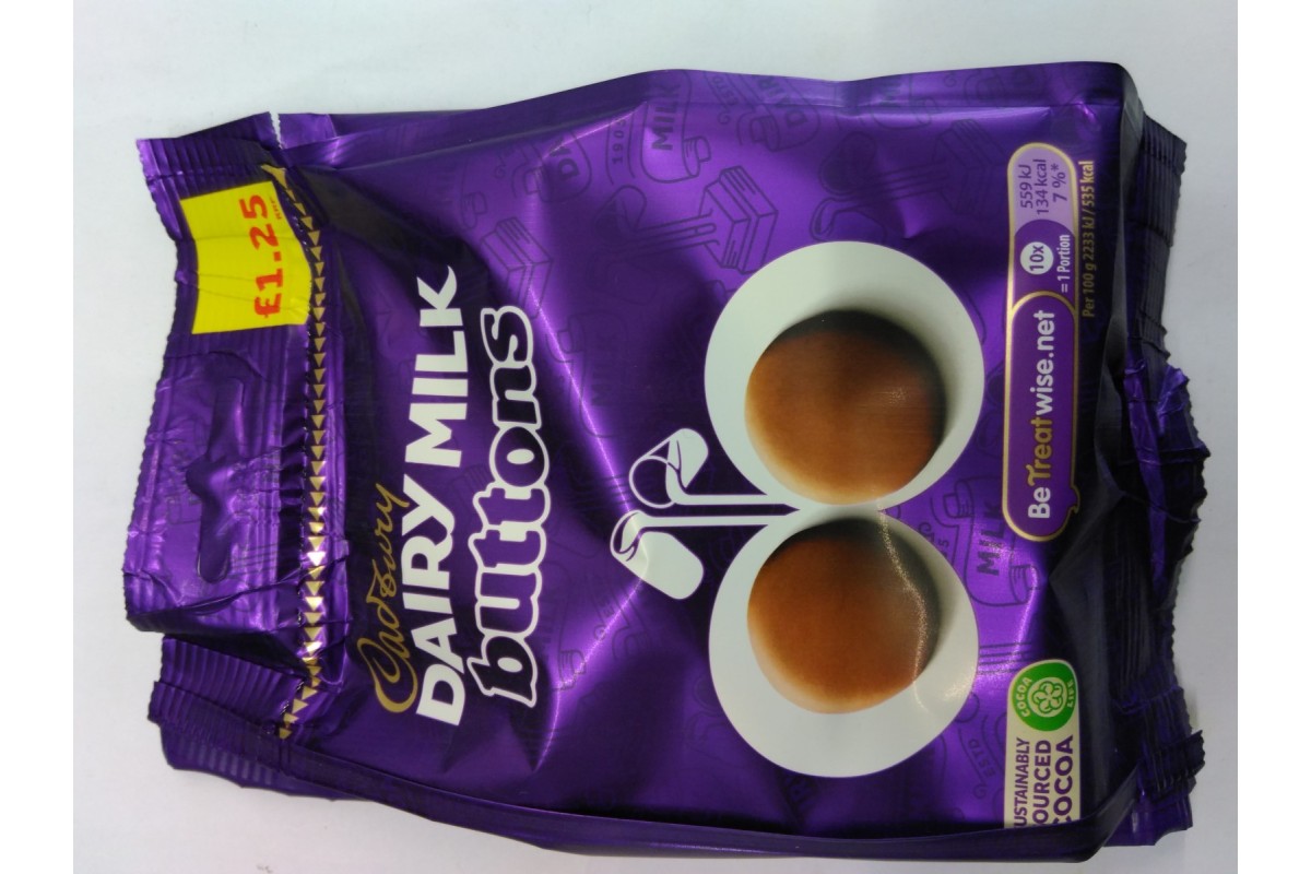 Dairy milk on sale buttons