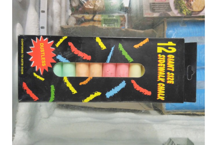12 Giant Size Sidewalk Chalk
