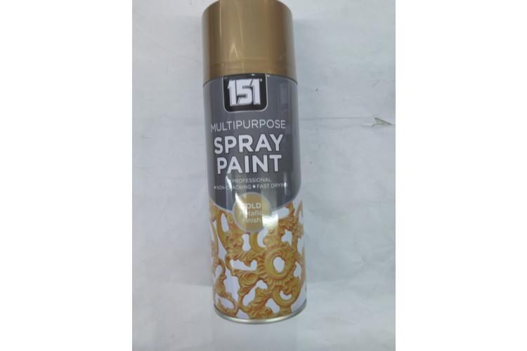 151 Multipurpose Spray Paint Gold Metalic Finish 400ml
