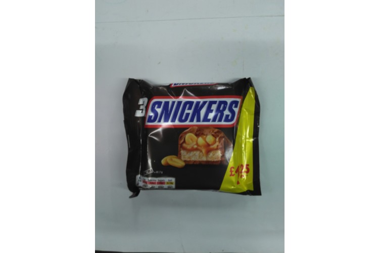 3x Snikers 125.1g