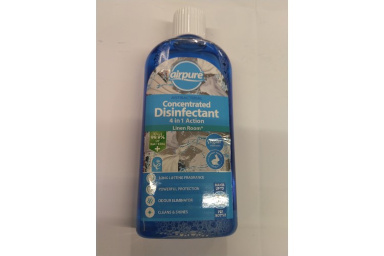 Airpure Antibacterial Concentrated Disinfectant 4 in 1 Action Linen Room 240ml