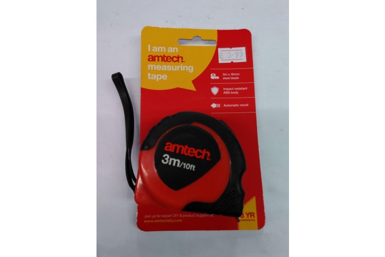 Amtech Measuring Tape 3M / 10ft