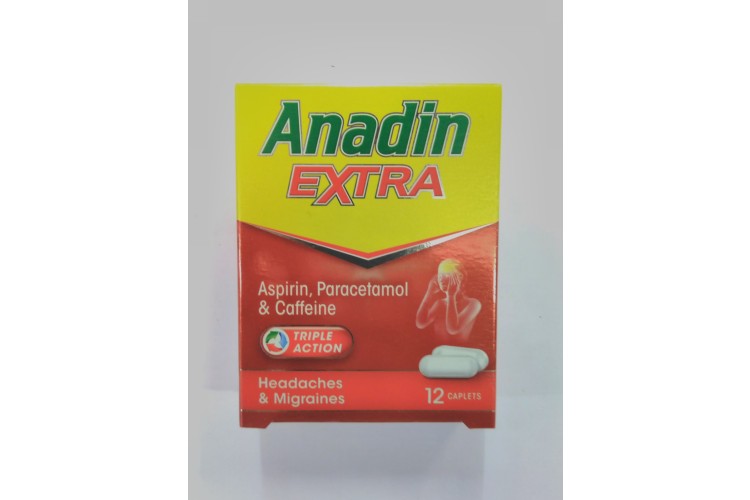 Anadin Extra Aspirin, Paracetamol & Caffeine 12 caplets