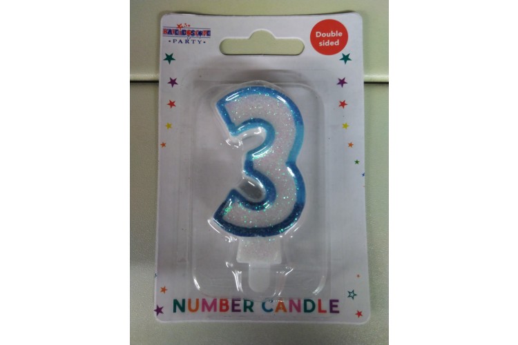 APAC Blue Candle Number 3
