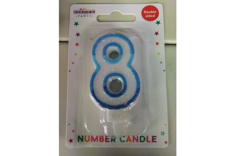APAC Blue Candle Number 8