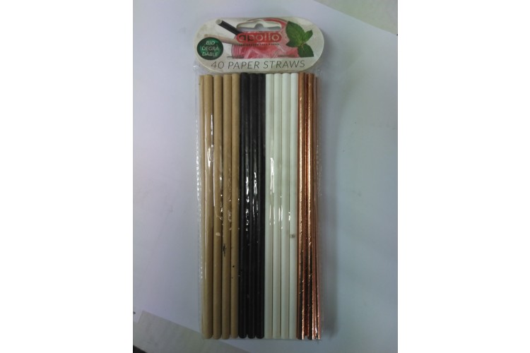 Apollo 40 Paper Straws