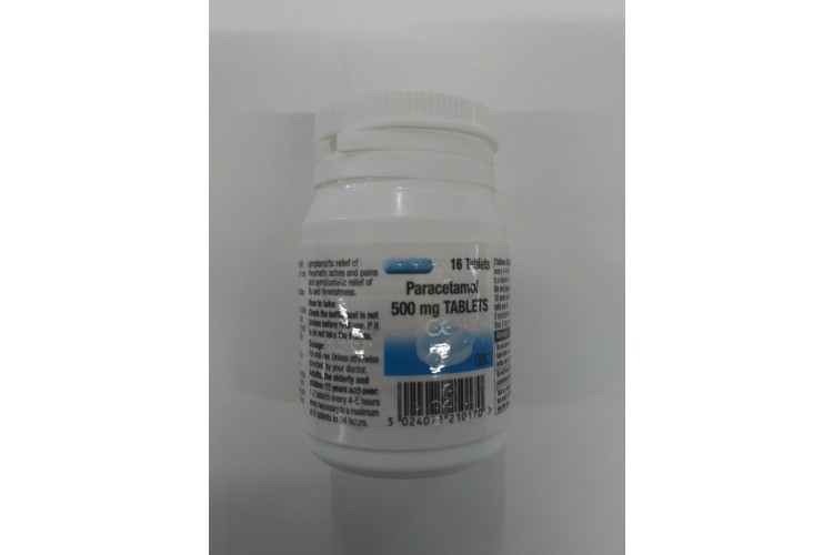 Aspar Paracetamol Tubs 500mg 16 Tablets