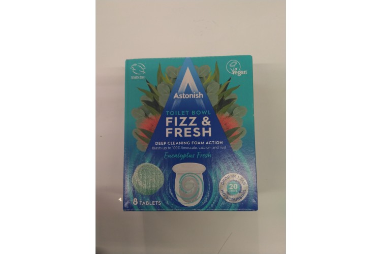 Astonish Toilet Bowl Fizz & Fresh Eucalyptus Fresh 8 Tablets