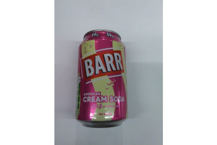 Barr American Cream Soda No Sugar 330ML 59p