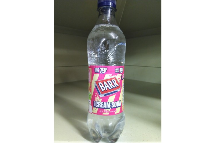 Barr Cream Soda Full on Flavours On Low sugar 500ml