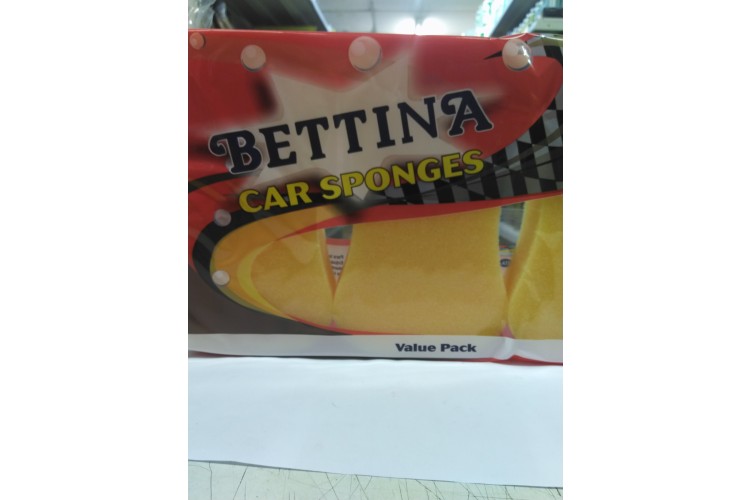 Bettina Car Sponges 3pcs
