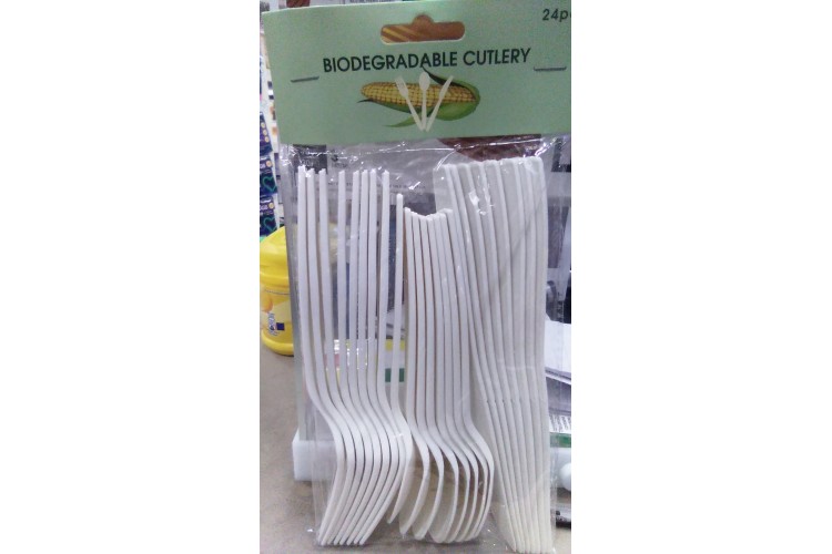 Biodegradable Cutlery 24pcs