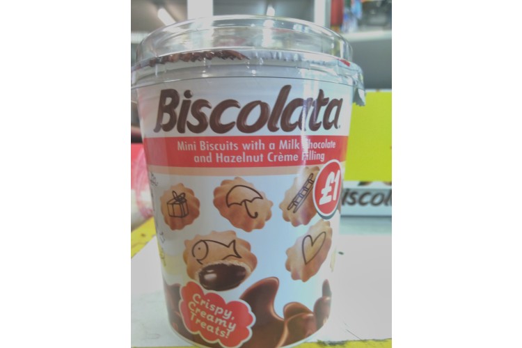 Biscolata Mini Biscuits with Chocolate & Hazelnut filling 4×25g