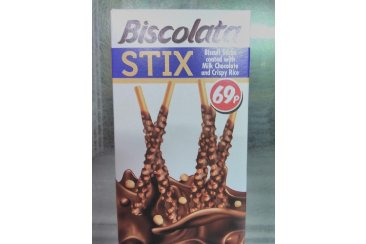 Biscolata Stix Milk Chocolate And Crispy Rice 34g