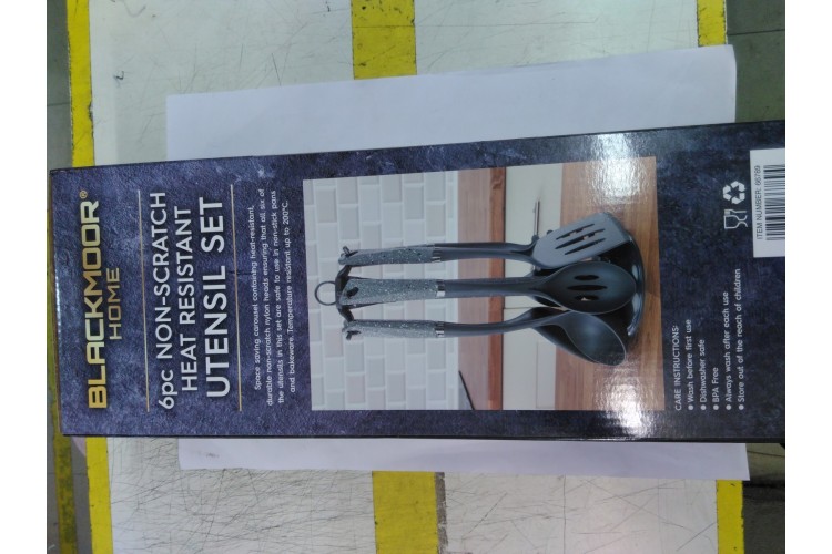 Blackmoor Home 6pc Non-Scratch Heat Resistant Utensil Set