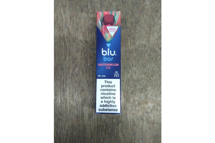 blu bar Watermelon Ice 600 Puffs 20 mg