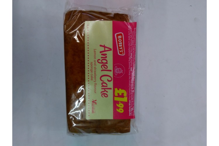 Bobby's Angel Cake Lemon And Strawberry Flavour Sponge Cake 330g