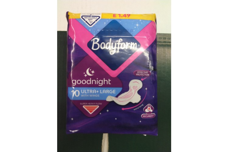 Bodyform Good Night 8 Ultra Large With Wings Super