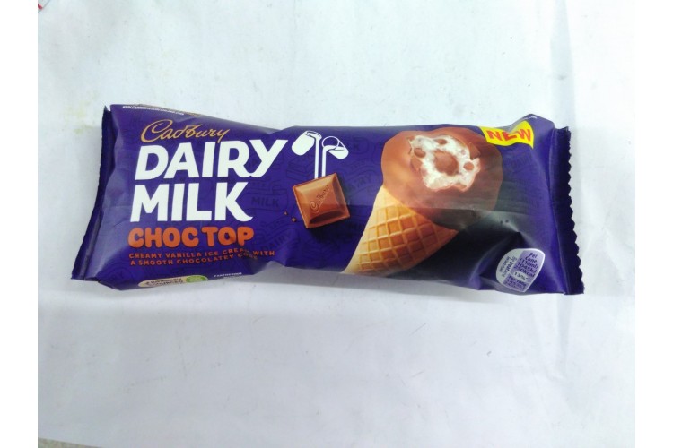 Cadbury Dairy Milk Choco Top Creamy Vanilla Ice Cream 110 ml