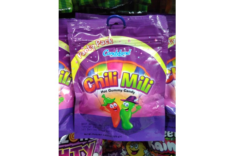Candy Land Chili Mili Hot Gummy Candy Party Pack 125g 