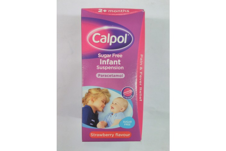 Capol Sugar Free Infant Suspension Paracetmol Strawberry Flavour