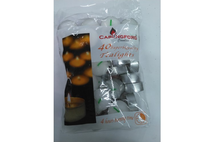 Carlingford 40 Superb Quality Tea Lights