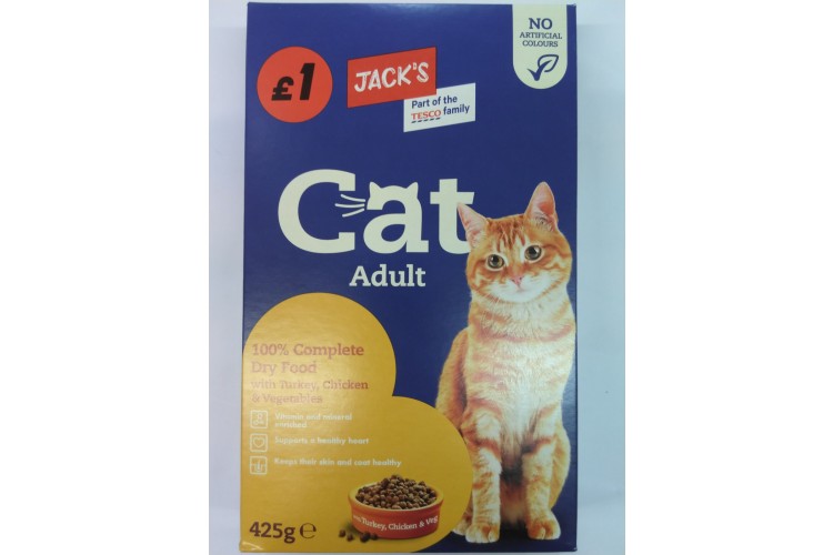 Jacks Cat Adult with Turkey, Chicken & Vegetables 425g