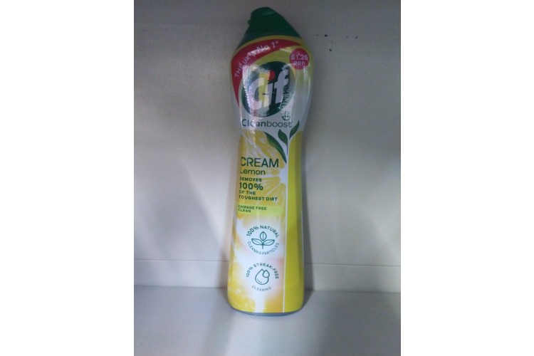 CIF Cleanboost Cream Lemon 500ml