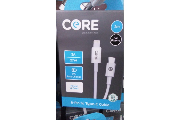 Core 8-Pin to Type-C Cable 2m tpe white 3A/27W PD