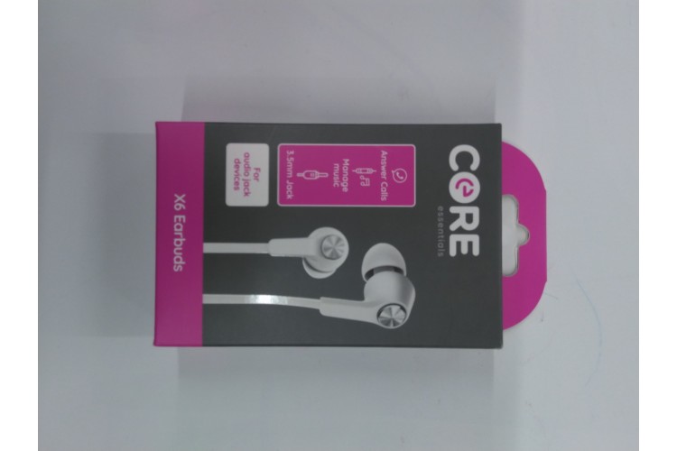 Core Essentials X6 Earbuds White