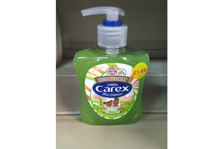 Cussons Carex Tropical Twist Handwash Fun Edition  250ml Pm £1.49