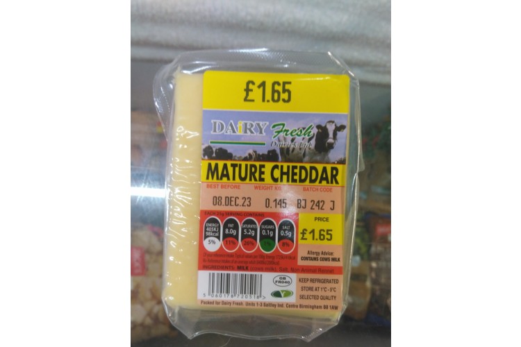 Dairy Fresh Mature Cheddar 145g