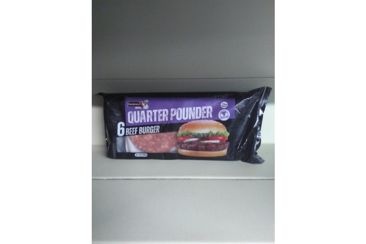 Dealiciou Mealz Quater Pound 6 Beef Burger 678 g