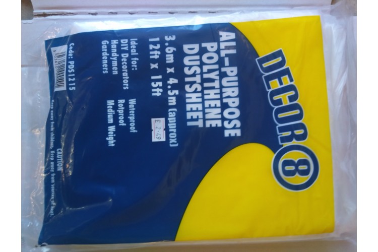 Decor All-Purpose Polythene Dustsheet