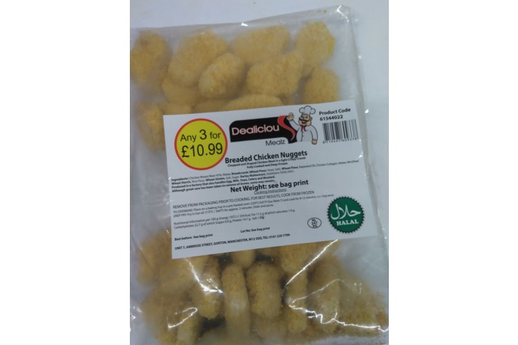 Dealiciou Mealz Breaded Chicken Nuggets 680g PM 3 For £9.99