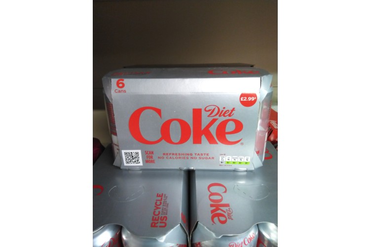 Diet Coke no calories no sugar 6pk 330ml 