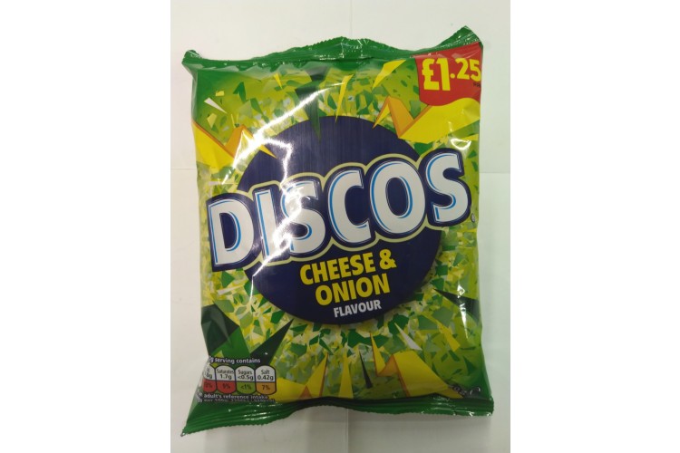 Discos Chees & onion Flavour 70g £1.25