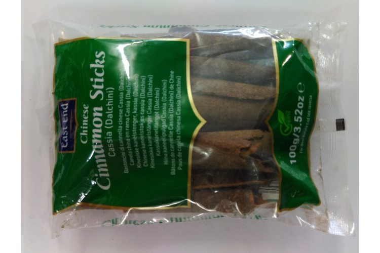 East End Chinese Cinnamon Sticks Cassia (Dalchini) 100g