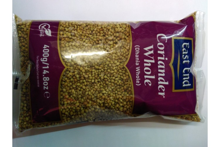 OUT OF DATE East End Coriander Whole (Dhania Whole) 400g BEST BEFORE 02-23.