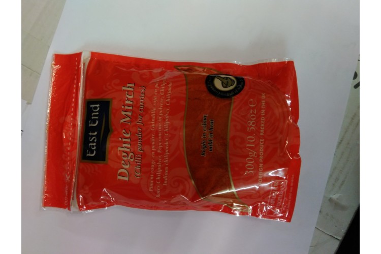 East End Deghie Mirch (Chilli Powder For Curries) 300g Zip Bag