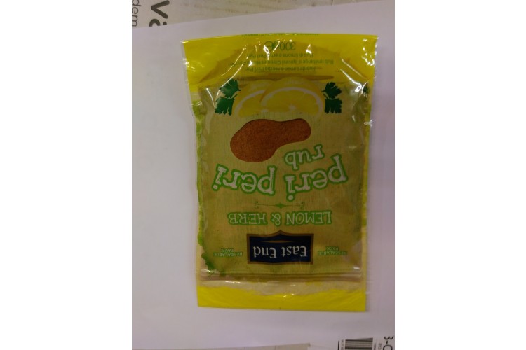 East End Lemon & Herb Peri Peri Rub 300g Zip Bag
