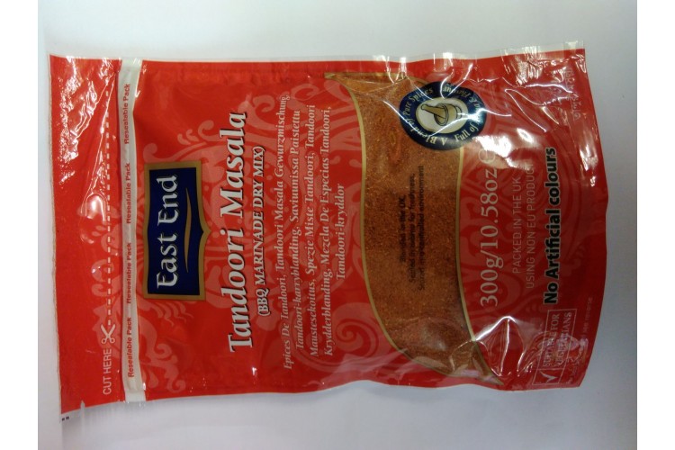 East End Tandoori Masala (BBQ Marinade Dry Mix) 300g Zip Bag
