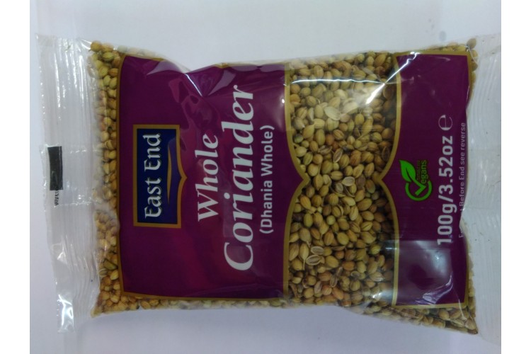 East End Whole Coriander (Dhania Whole) 100g