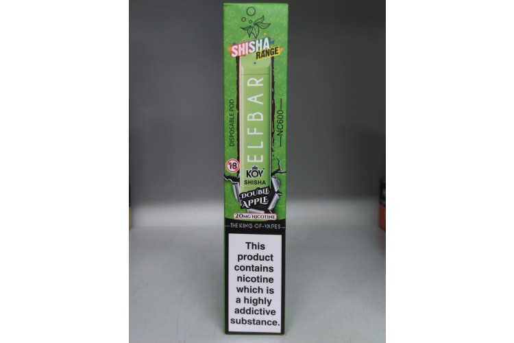 Elf Bar KOV Shisha Double Apple 20mg Nicotine 600