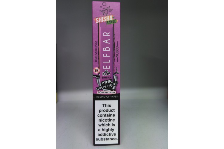 Elf Bar KOV Shisha Pink Grapefruit 20mg Nicotine 600
