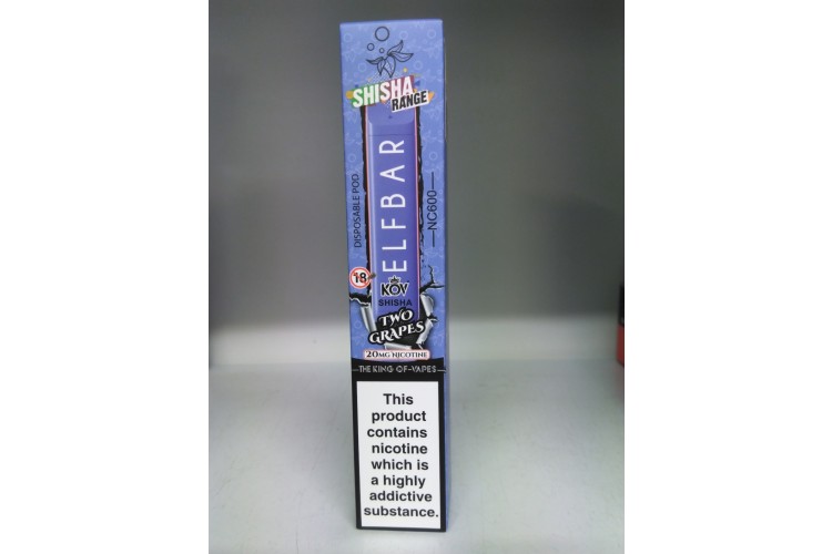 Elf Bar KOV Shisha Two Grapes 20mg Nicotine 600
