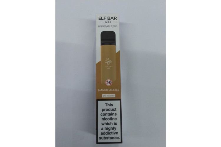 Elf Bar Mango Milk Ice 600 Puff's 