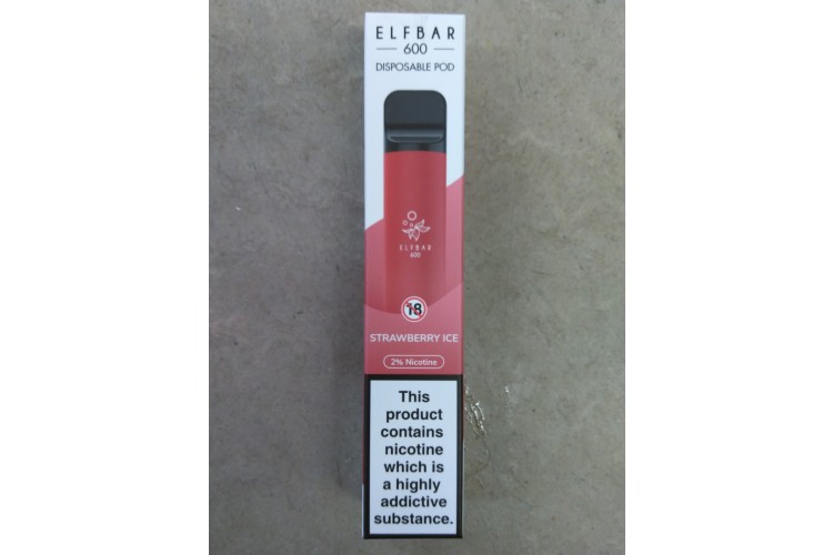 Elf Bar Strawberry Ice 600 Puff's 