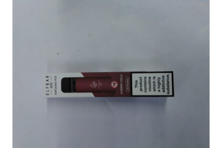 ELFBAR  CHERRY COLA  600 PUFFS