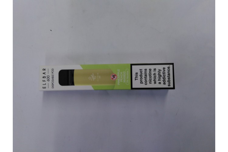 ELFBAR PINEAPPLE PEACH MANGO  600 PUFFS